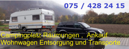 Wohnwagen entsorgen kosten